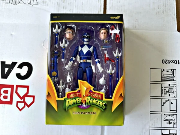 Super7 Ultimates Mighty Morphin Power Rangers Blue Ranger Actionfigur