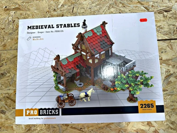 Pro Bricks Medieval Stables PB96105 Klemmbaustein-Set