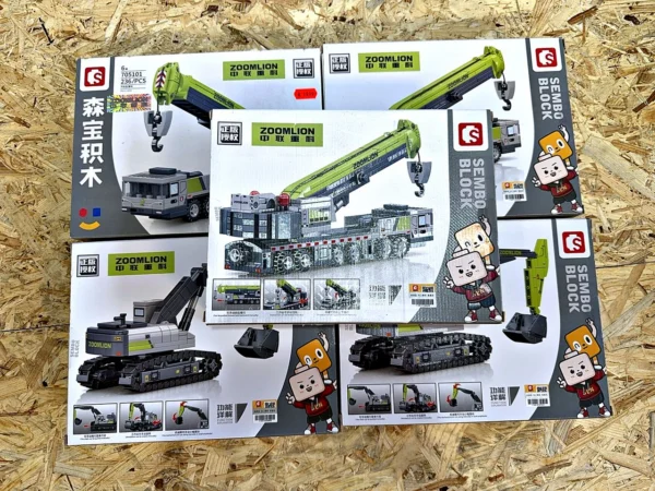 Sembo Block Zoomlion Klemmbaustein-Sets 5 Stück