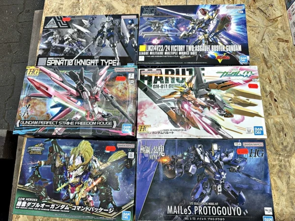 Bandai Gunpla HG, 30 Minutes Missions und SDW Heroes Bausätze 6 Stück