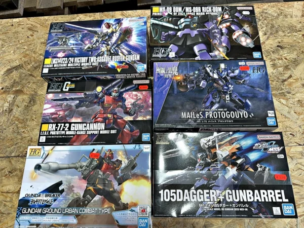 Bandai HG Gundam & Kyoukai Senki Bausätze 6 Stück