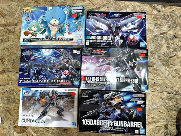 Bandai HG Gundam & SDW Heroes Bausätze 6 Stück