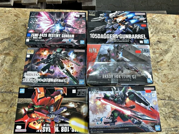 Bandai HG Gundam & Kyoukai Senki Bausätze 6 Stück
