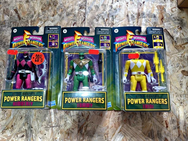 Hasbro Mighty Morphin Power Rangers Retro-Morphin Actionfiguren 3 Stück
