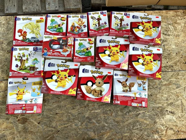 Mega Pokémon Build & Show Pikachu, Eevee u. a. Bausets 15 Stück